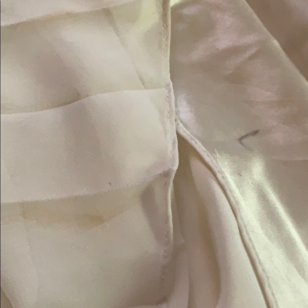 NWT Carmen Marc Valvo Ivory Beaded Dress 14 - Picture 8 of 8